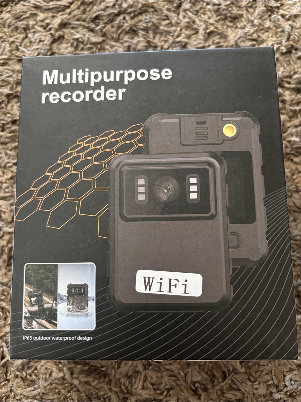 Black Multipurpose WiFi Digital Recorder - Portable Audio/Video